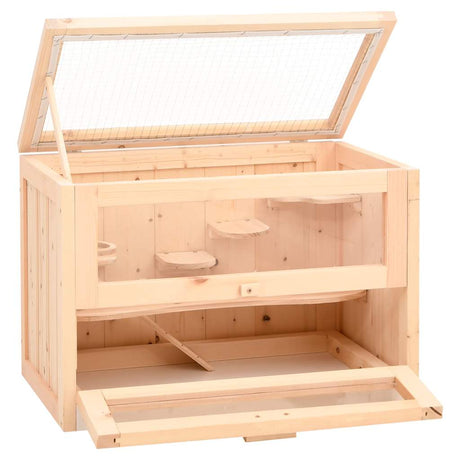 Vidaxl Hamsterkooi 60x35.5x42 cm Festkieferholz