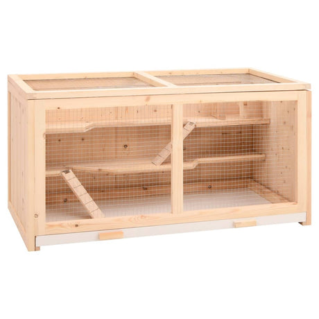 Vidaxx Hamsterkäfig 89,5x45x45 cm massives Kiefernholz