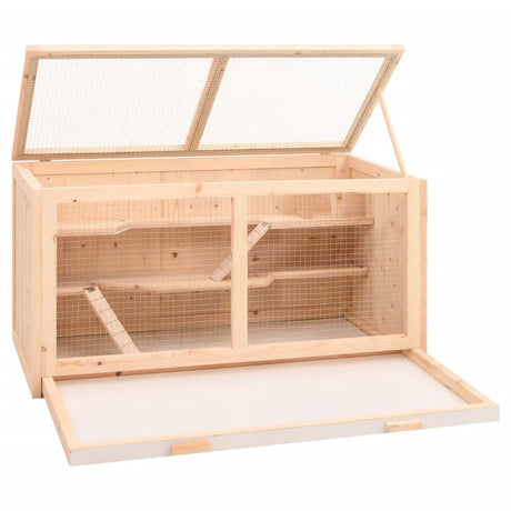 Vidaxx Hamsterkäfig 89,5x45x45 cm massives Kiefernholz