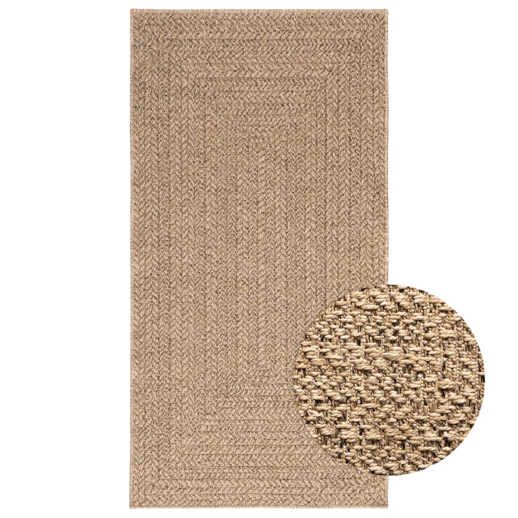 Vidaxl Rug Zizur inde og uden for 80x150 cm jute look