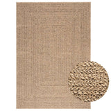 Vidaxl Rug Zizur inde og uden for 140x200 cm jute look