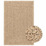 VidaXL-Teppich Zizur für drinnen und draußen, 140 x 200 cm, Jute-Optik