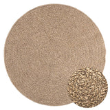 Vidaxl Rug Zizur inde og uden for 120 cm jute look