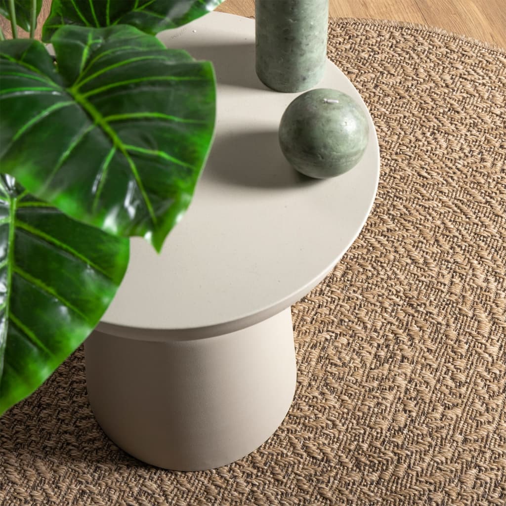 VidaXL Teppich Zizur drinnen und draußen 120 cm Juteoptik