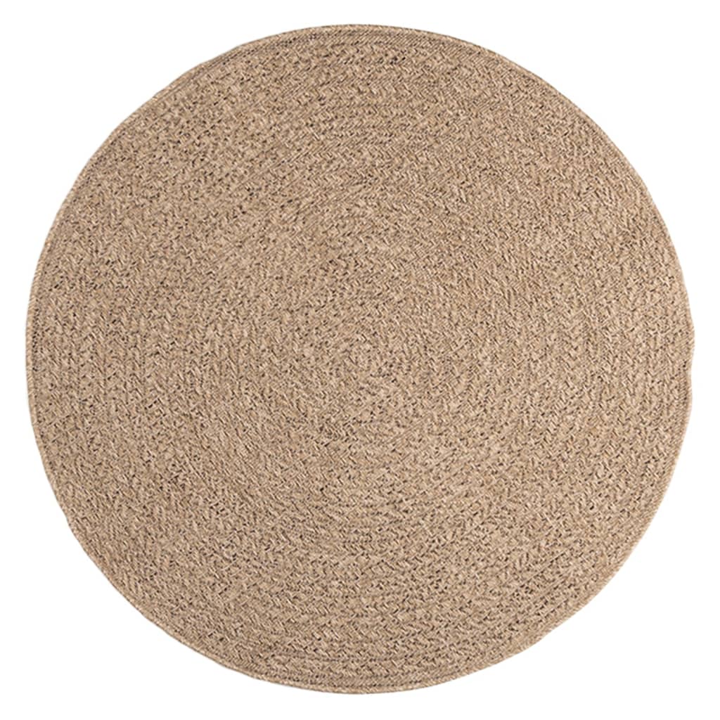 Vidaxl Rug Zizur inde og uden for 120 cm jute look