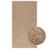 VidaXL-Teppich Zizur für drinnen und draußen, 80 x 150 cm, Jute-Optik