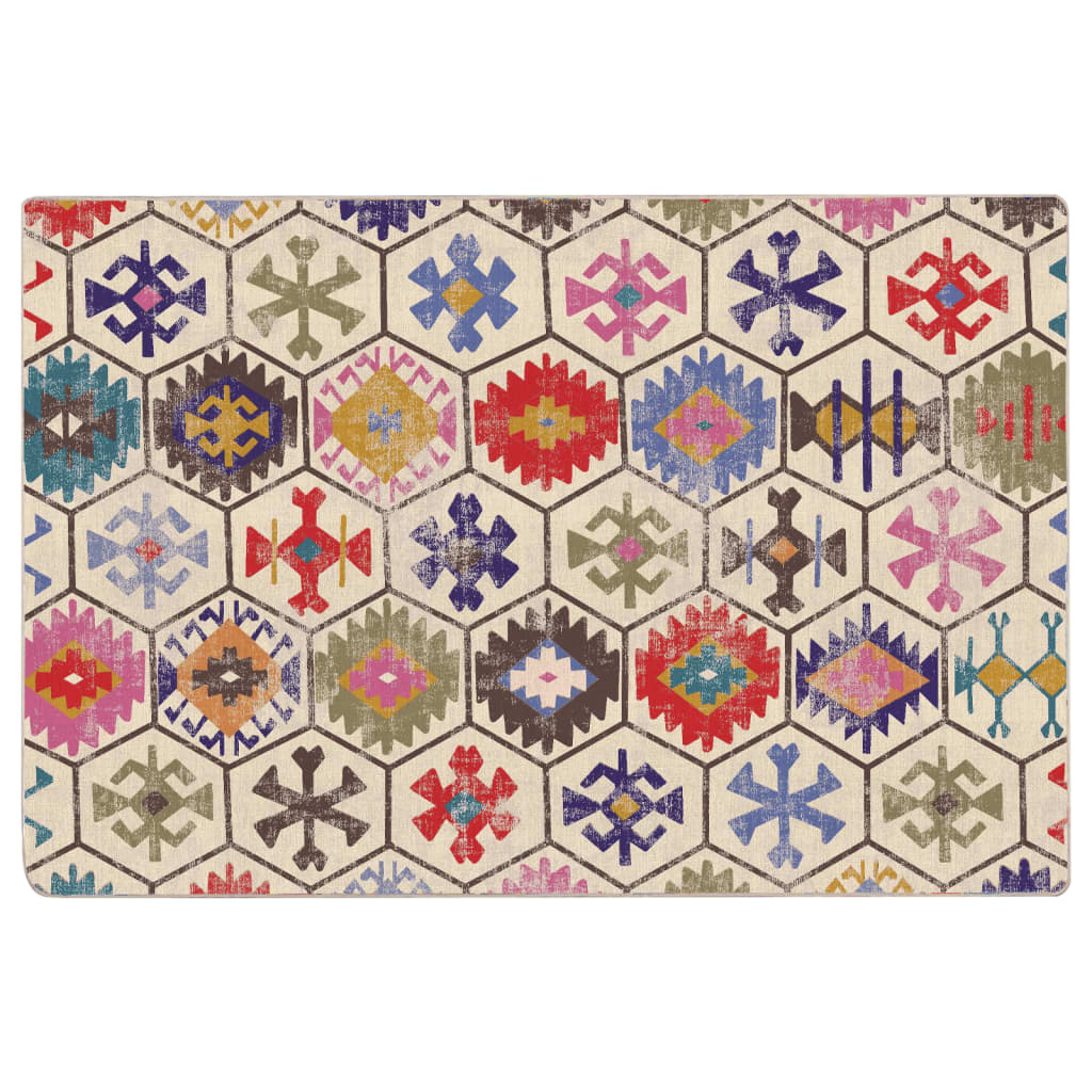 Vidaxx Teppich waschbar, rutschfest, 120 x 180 cm, mehrfarbig
