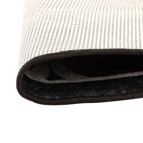 Vidaxx-Teppich waschbar, rutschfest, ø 120 cm, Schwarz und Weiß