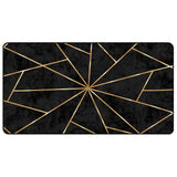 Vidaxx Teppich waschbar, rutschfest, 80 x 150 cm, Schwarz und Gold