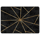Vidaxx Teppich waschbar, rutschfest, 120 x 180 cm, Schwarz und Gold