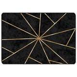 Vidaxx Teppich waschbar, rutschfest, 160 x 230 cm, Schwarz und Gold
