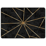 Vidaxl RUG LAVABLE ANTI-SLIP 160x230 cm de color negro y dorado