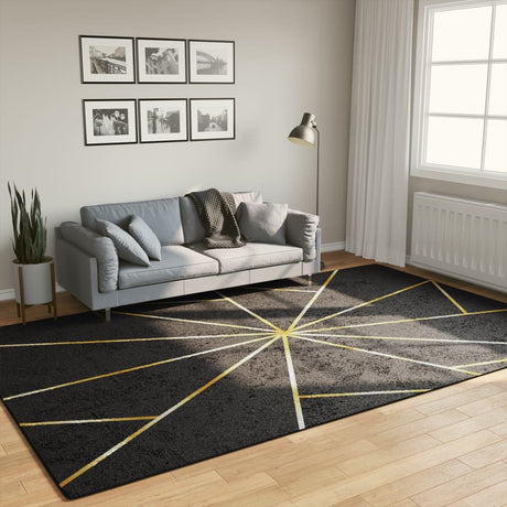 Vidaxx Teppich waschbar, rutschfest, 190 x 300 cm, Schwarz und Gold