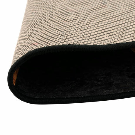 Vidaxl waschbarer Anti-Rutsch-Teppich ø 120 cm schwarz und gold