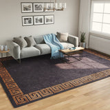 Vidaxx Teppich waschbar, rutschfest, 400 x 300 cm, Schwarz und Gold
