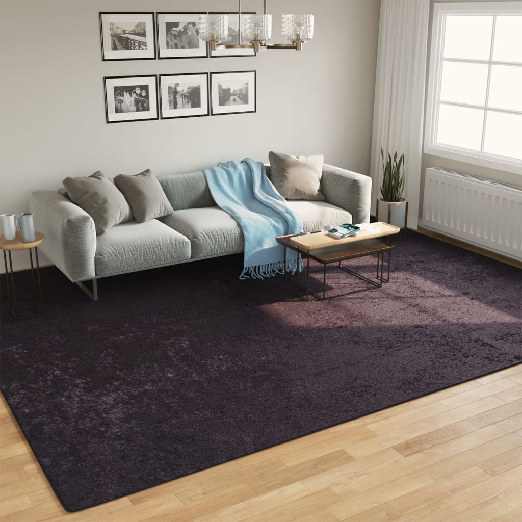 Vidaxl-mattan tvättbar antislip 400x300 cm antracite-färgad