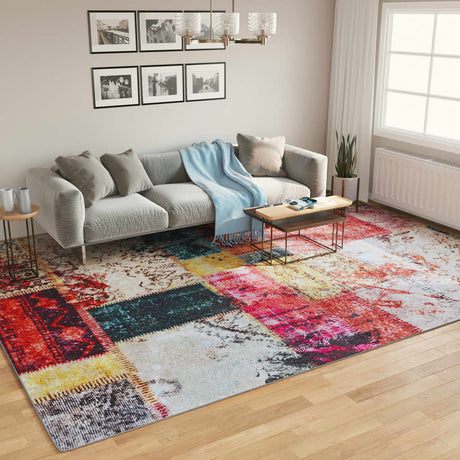 Vidaxx Teppich waschbar, rutschfest, 400 x 300 cm, mehrfarbig