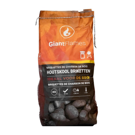 Giant Flames PEFC Holzkohlebrikett 3 kg | 3 Stück