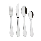 Kinderbestek - 4 delig - blanco - zilver