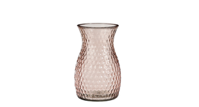 Vigo vaas glas roze - h25xd15cm