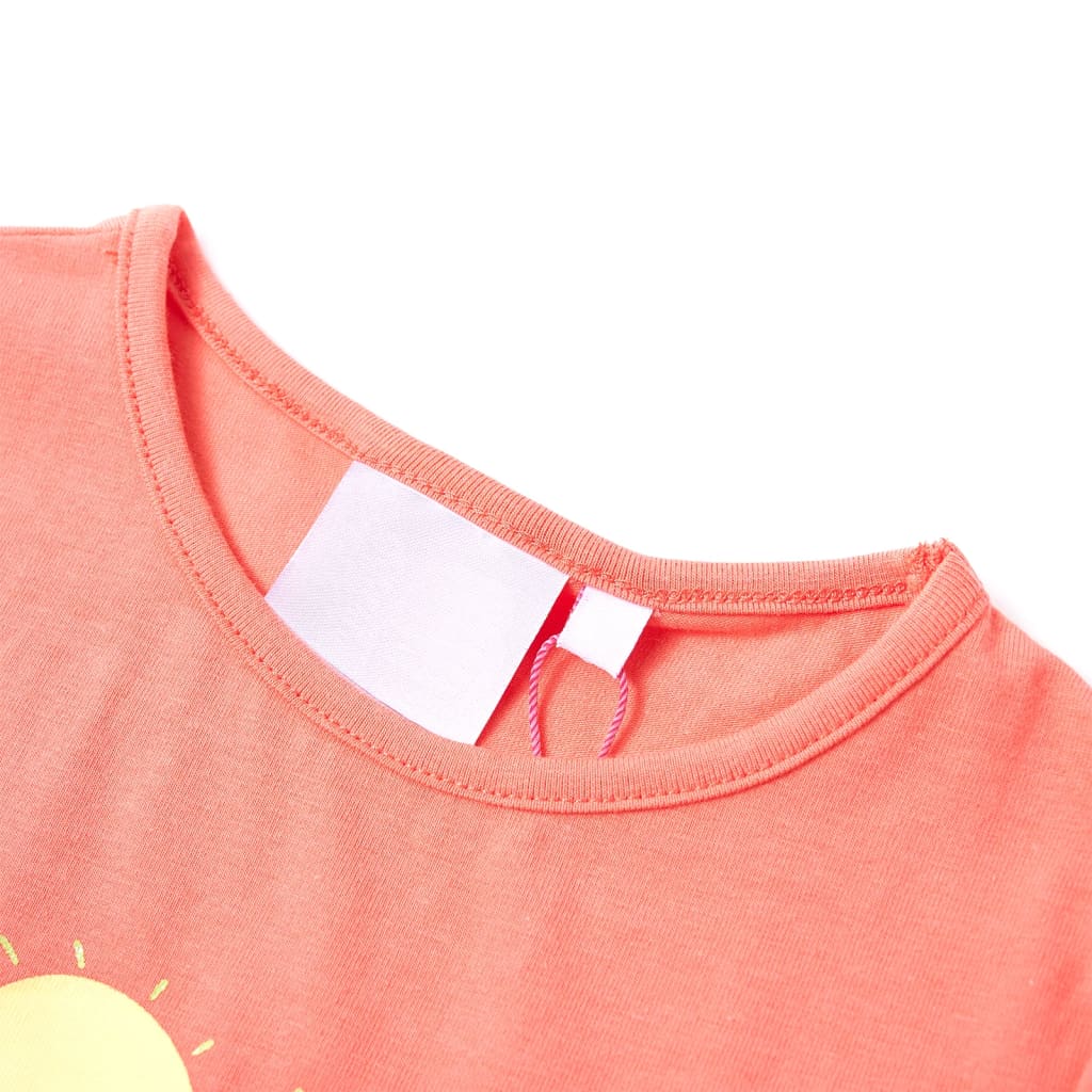 VidaXL Kindershirt 128 korallenfarben
