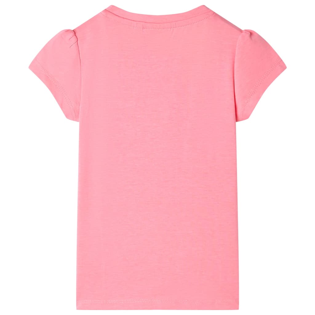 VidaXL Kindershirt 128 neonpink