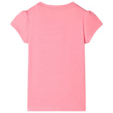 VidaXL Kindershirt 128 neonpink