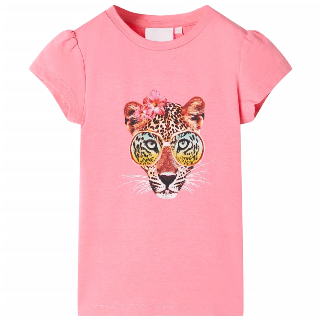 VidaXL Kindershirt 140 neonpink