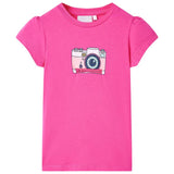 VidaXL Kindershirt 104 Dunkelrosa
