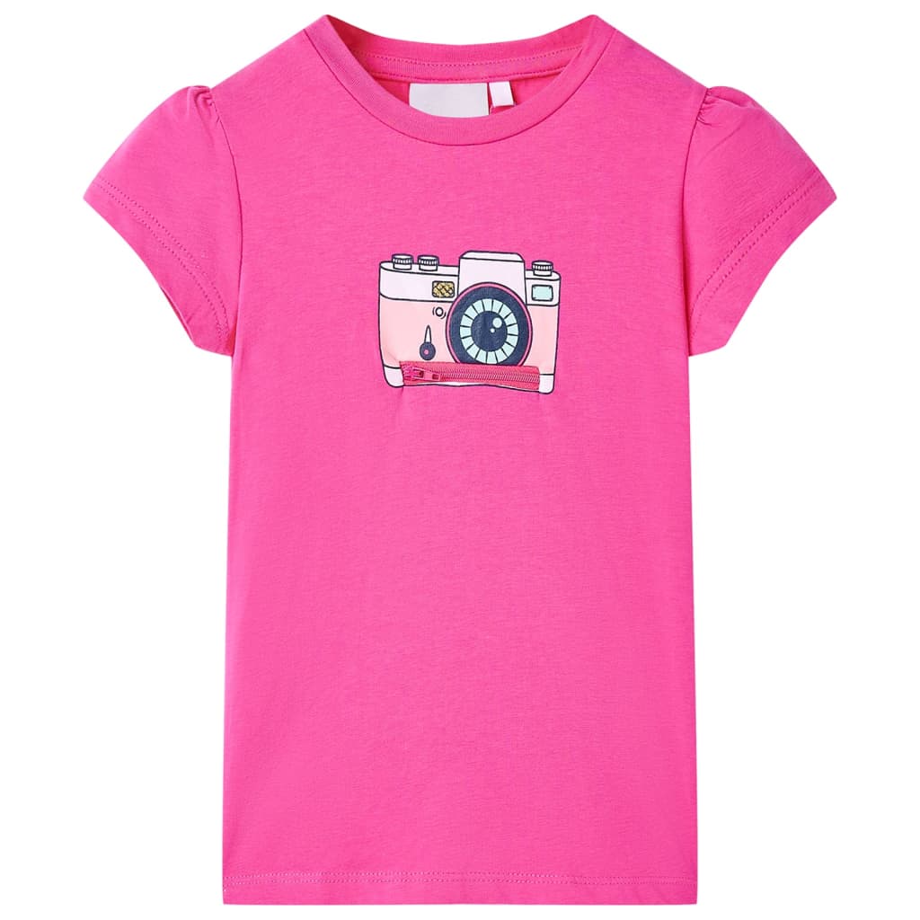 VidaXL Kindershirt 116 Dunkelrosa