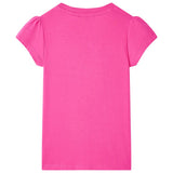 VidaXL Kindershirt 128 Dunkelrosa