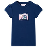 VidaXL Kinderhemd 92 Marineblau