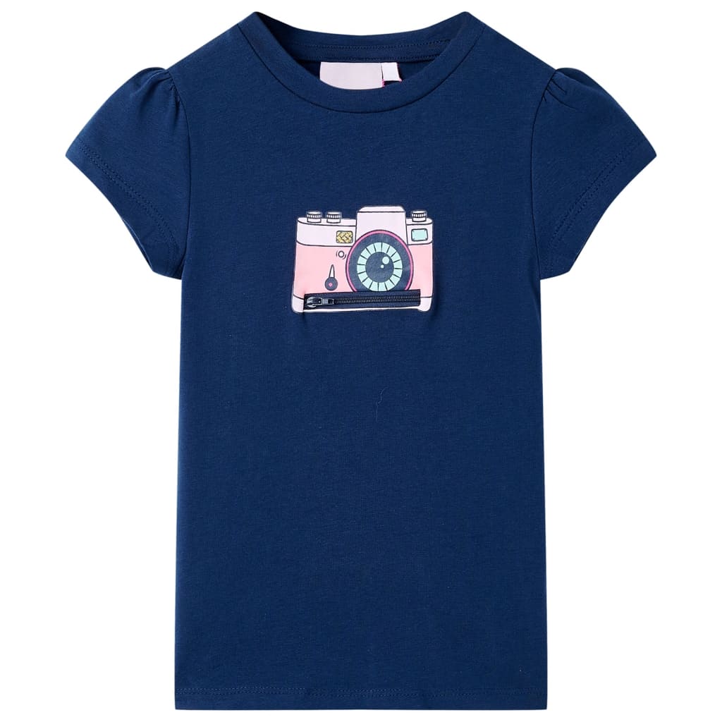 VidaXL Kinderhemd 104 Marineblau