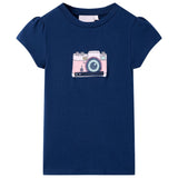 VidaXL Kinderhemd 140 Marineblau