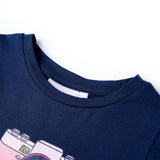VidaXL Kinderhemd 140 Marineblau