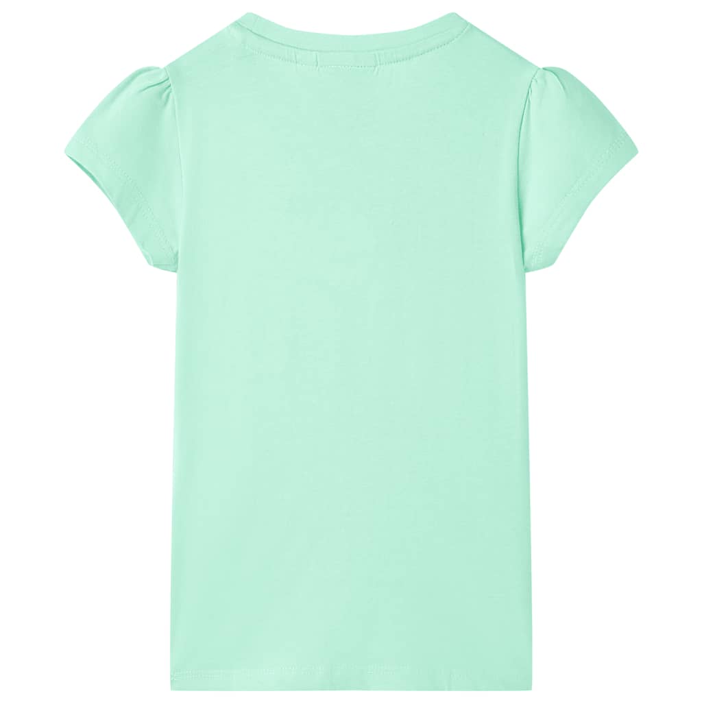 VidaXL Kindershirt 128 leuchtend grün