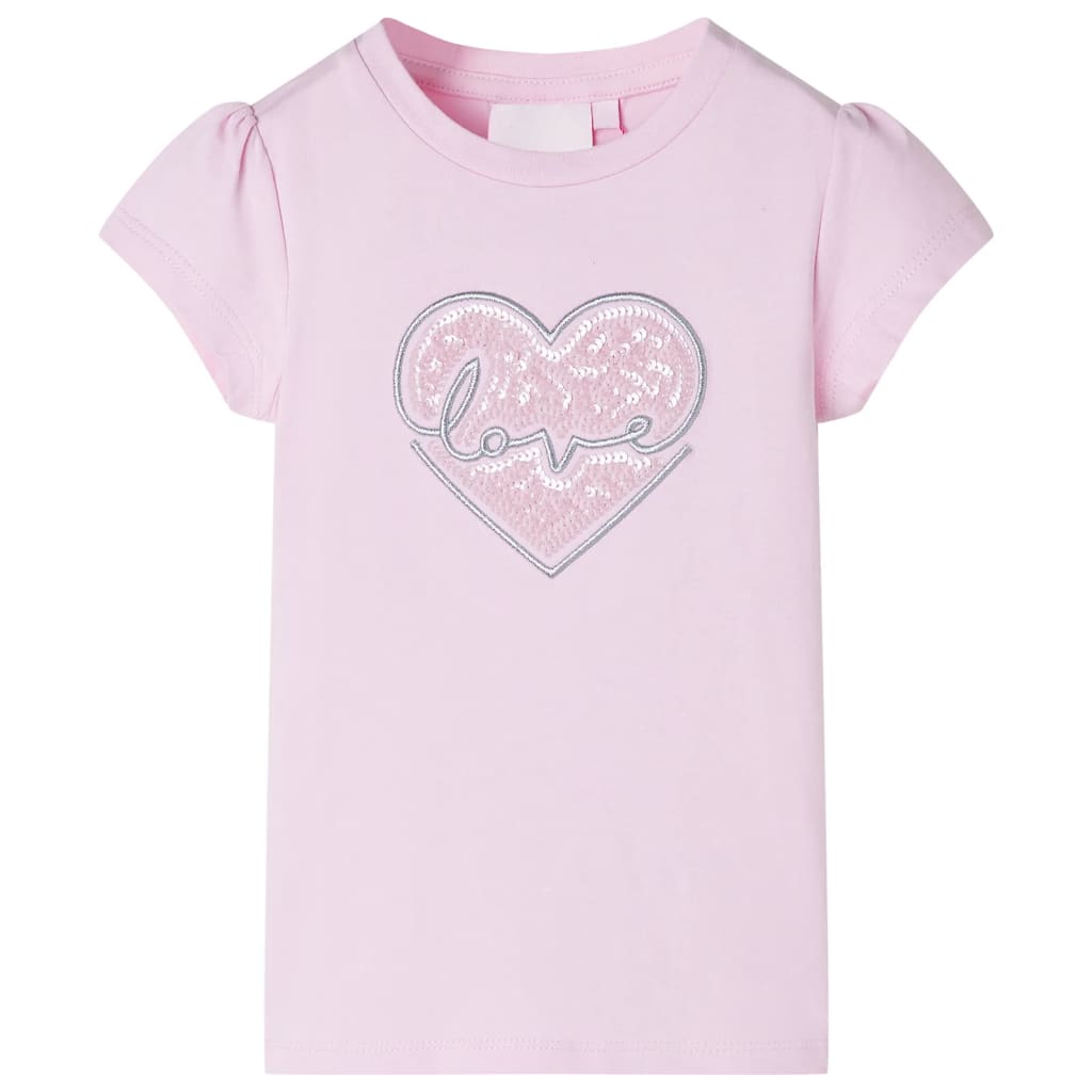VidaXL Kindershirt 92 hellrosa