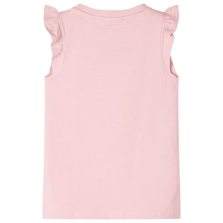 VidaXL Kindershirt mit Rüschen an den Ärmeln 104 Hellrosa
