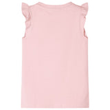 VidaXL Kindershirt mit Rüschen an den Ärmeln 128 Hellrosa