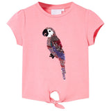 VidaXL Kindershirt 128 fluoreszierendes Rosa
