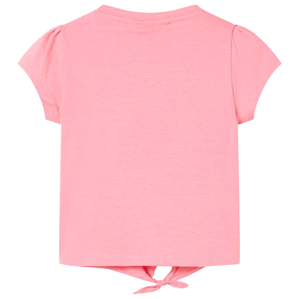 VidaXL Kindershirt 128 fluoreszierendes Rosa