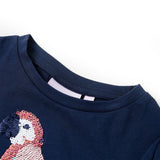 VidaXL Kinderhemd 116 Marineblau