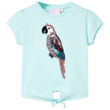 VidaXL Kinderhemd 128 helles Meerblau