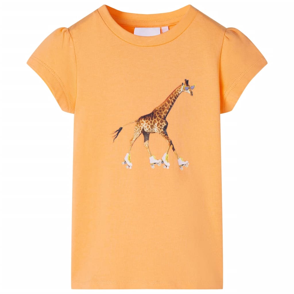 VidaXL Kindershirt 104 leuchtendes Orange