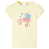 VidaXL Kindershirt 92 zartgelb