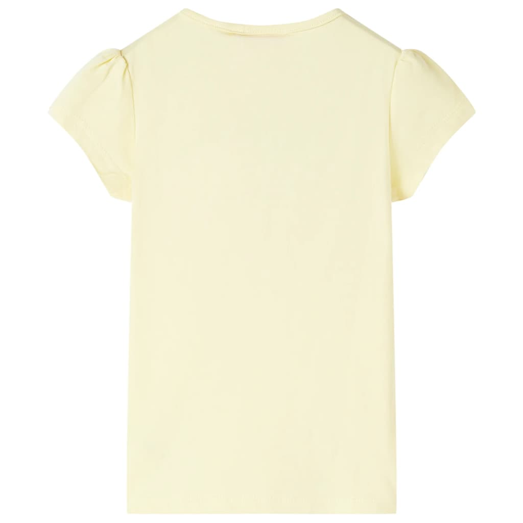 VidaXL Kindershirt 92 zartgelb