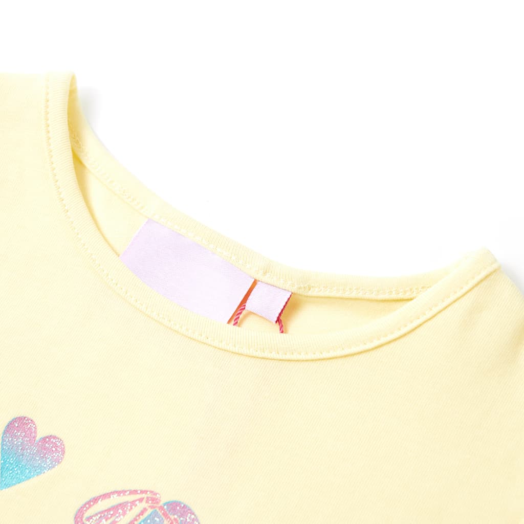 VidaXL Kindershirt 116 zartgelb