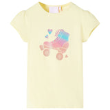 VidaXL Kindershirt 140 zartgelb