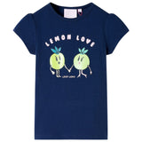 VidaXL Kinderhemd 92 Marineblau