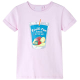 VidaXL Kindershirt 128 zartrosa